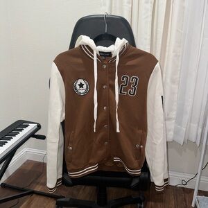 LA Brown Varsity Sweater